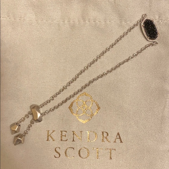 Kendra Scott Jewelry - Kendra Scott Black Druzy Elaina Bracelet
